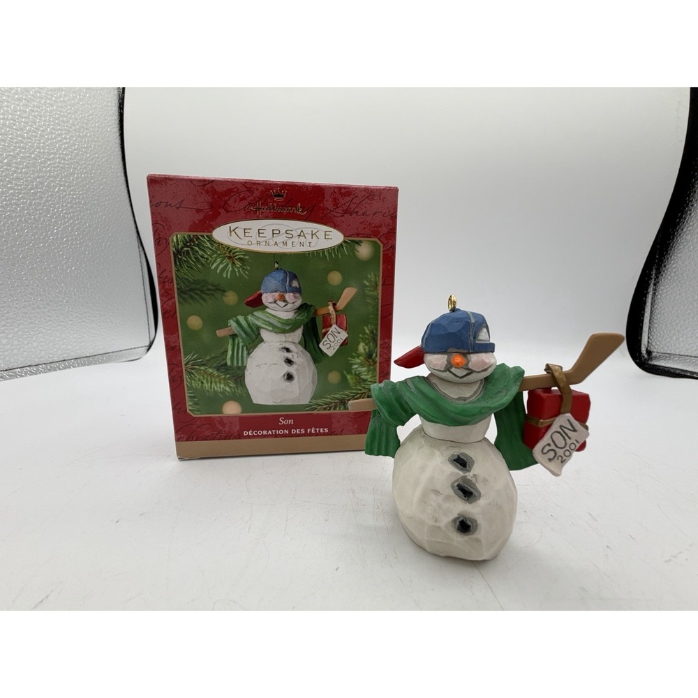 💙🎄 Hallmark Keepsake Ornament – "Son" (2001) NOS 🎁✨